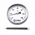 Термометр биметаллич. накладной с пружиной D63мм, 1/2" STOUT SIM-0004-630015