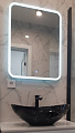 Зеркало Континент Glamour LED с подсветкой и сенс. выключ. 60х80