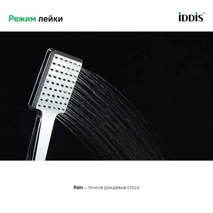 Лейка д/душа IDDIS Slide  SLI1F0Wi18 белая матовая
