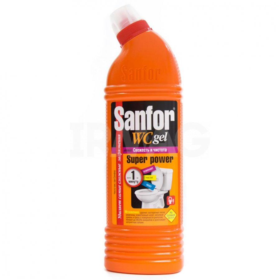 SANFOR WC gel Super Power д/унитаза 750г Россия